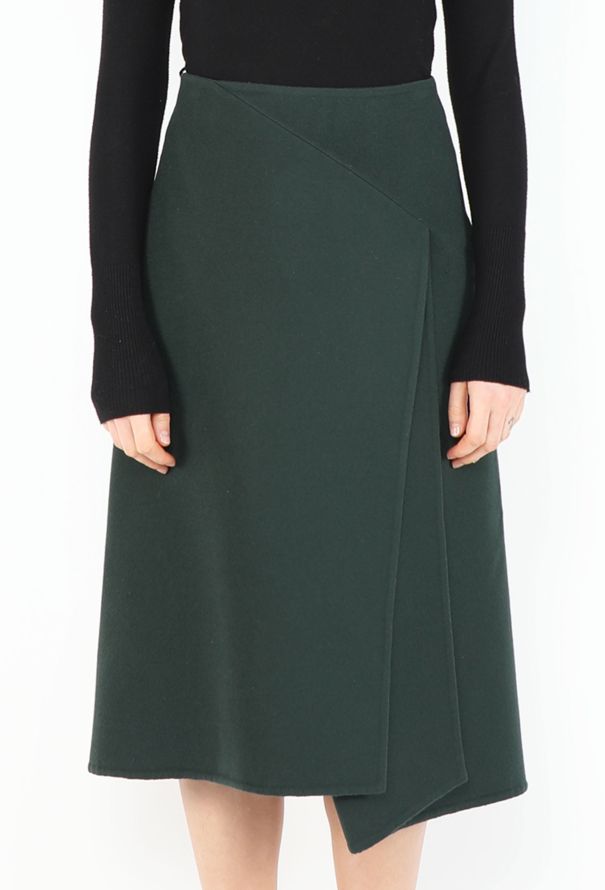 Céline Pleated Trompe l'Œil Skirt - 2