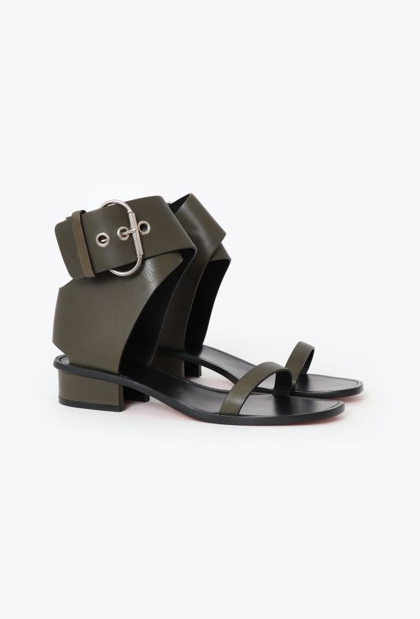 Céline Leather Gladiator Sandals - 3