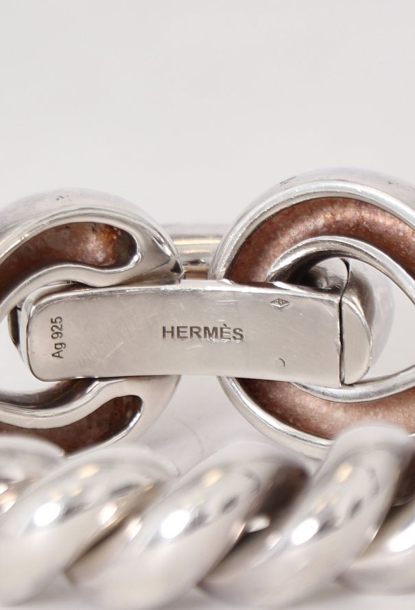 Hermès Vintage Torsade Géant Silver Bracelet - 6
