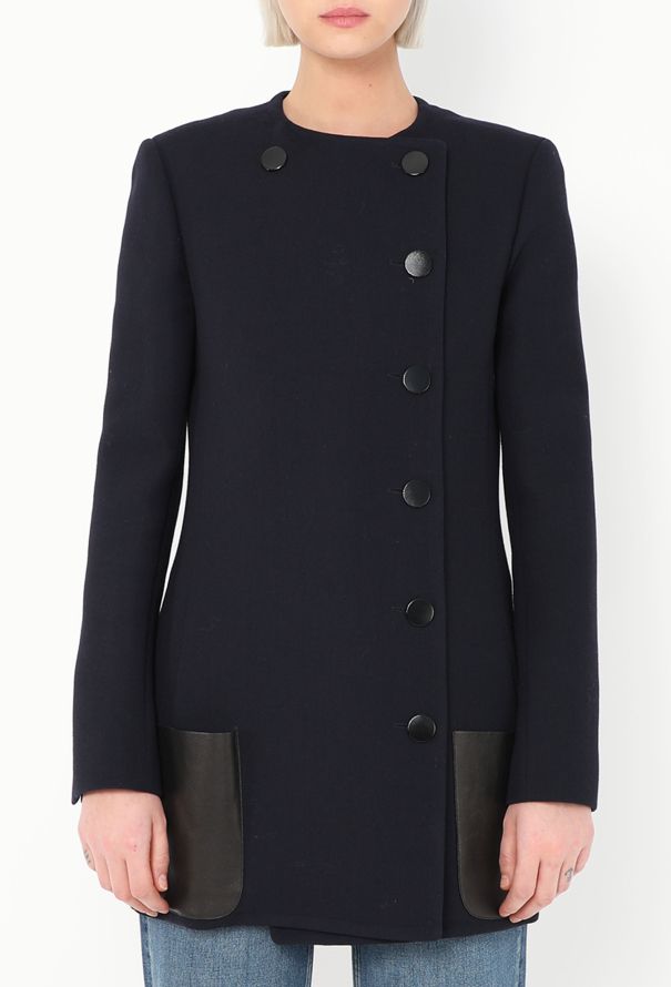 Céline F/W 2010 Leather Pocket Coat - 3 Céline F/W 2010 Leather Pocket Coat - 3