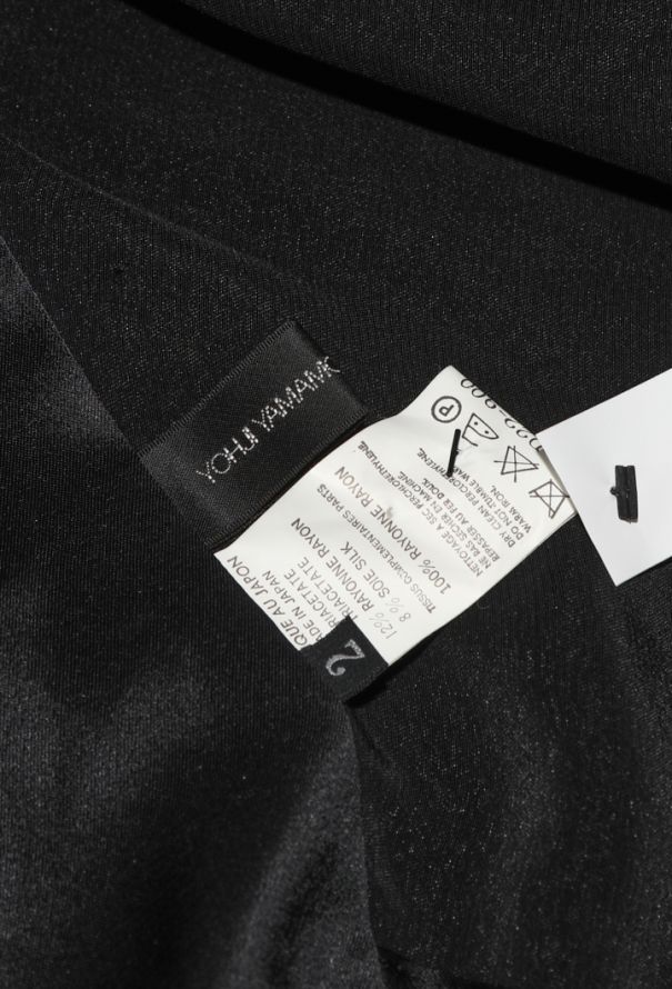 Yohji Yamamoto Open-Back Charmeuse Halter Dress - 7
