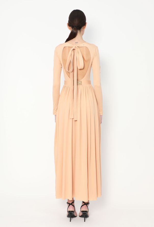 Céline Open-Back Crêpe Dress, S/S 2016 - 5