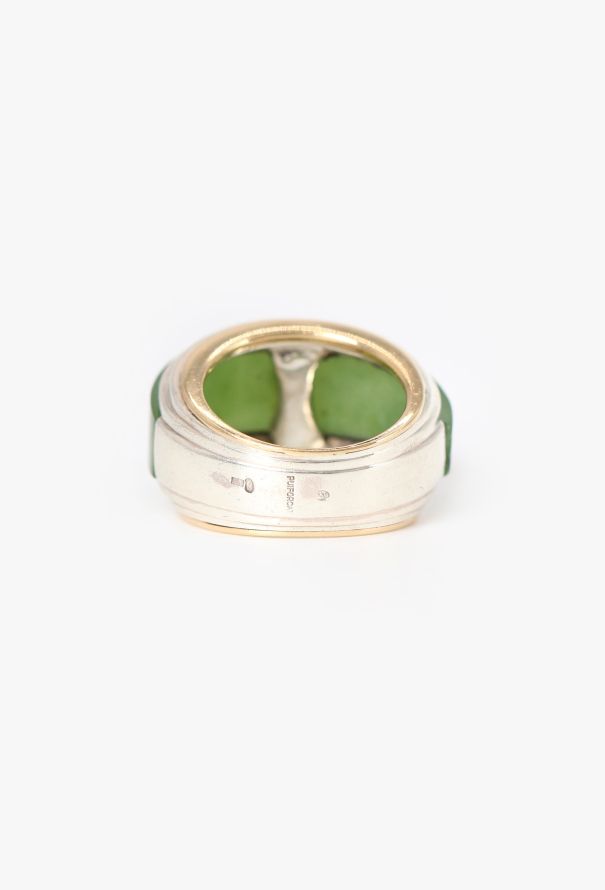 Vintage Fine Jewelry Puiforcat 18k Yellow Gold, Silver & Jade Ring - 5 Vintage Fine Jewelry Puiforcat 18k Yellow Gold, Silver & Jade Ring - 5