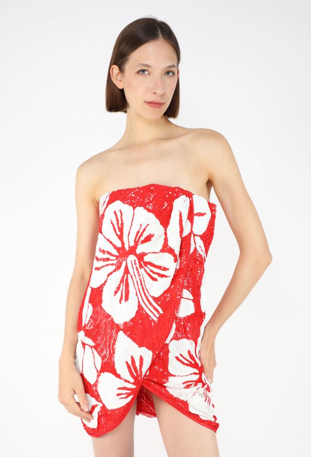 red valentino sequin dress Red Valentino Silver Sequin Pearl Embellished Sleeveless Dress Boutique LUC.S