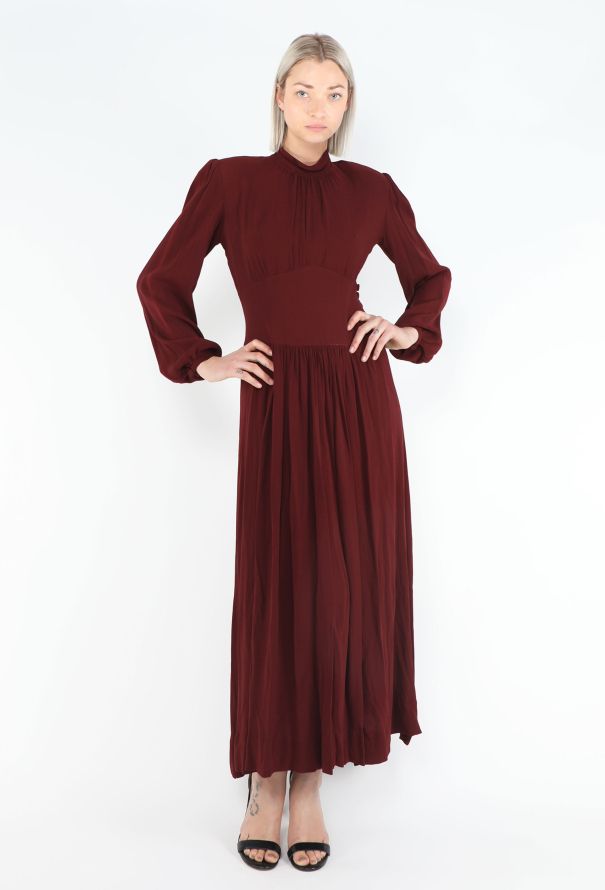 '30s Gathered Midi Dress - 4