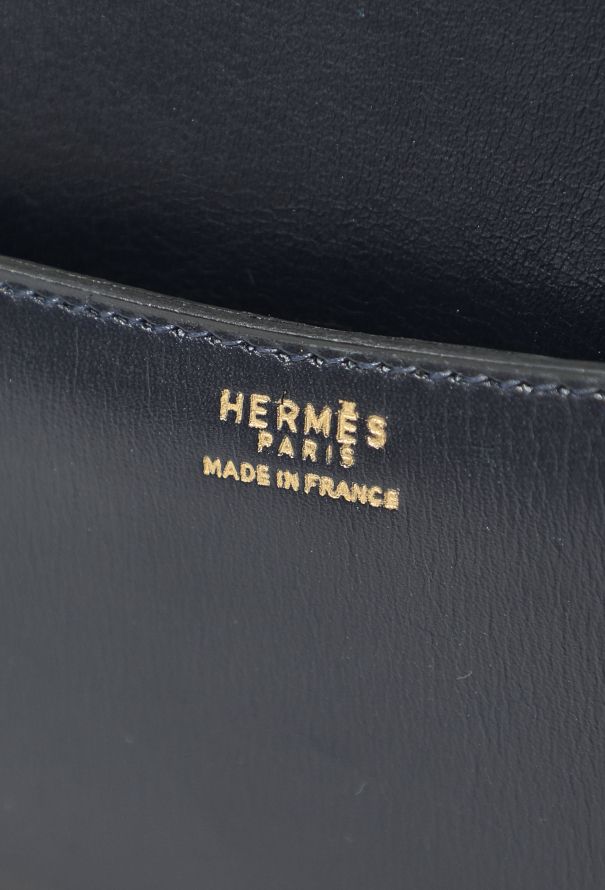 Hermès '70s Navy Box & Enamel Constance 24 - 16