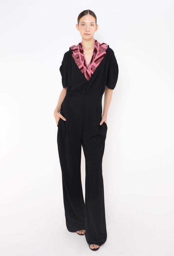 Prada F/W 2021 Knit Trim Jumpsuit - 1