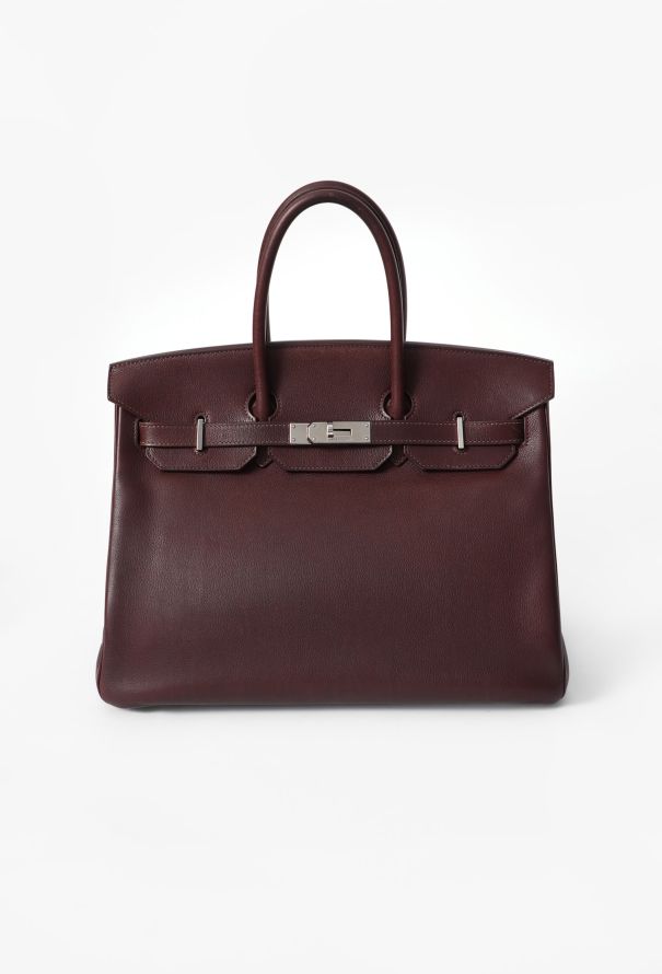 Hermès Beautiful Rouge Sellier Evercolor Birkin 35 - 1