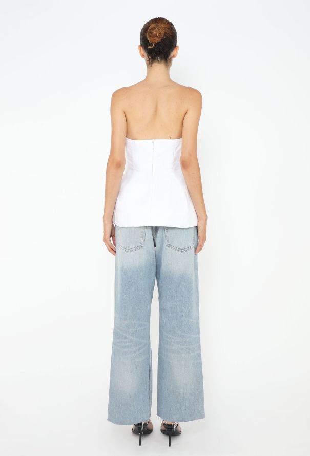 Khaite S/S 2022 Blanche Bustier Top - 5