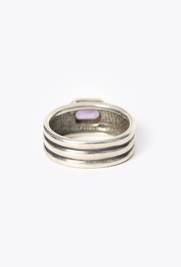David Yurman 14K Yellow Gold & Amethyst Sterling Ring - 5