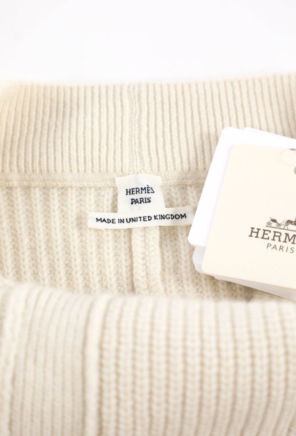 Hermès 2025 Cashmere Ribbed Knit Skirt - 5