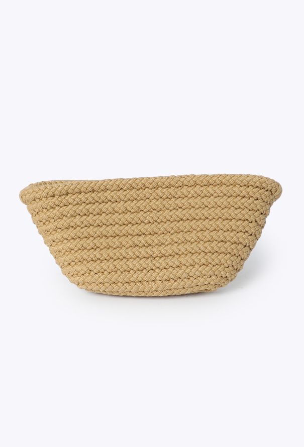 Saint Laurent 2005 Raffia Coral Shell Clutch - 4