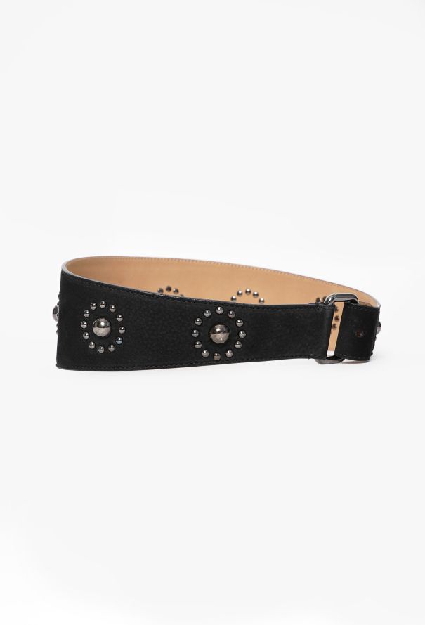 Alaïa Floral Studded Wide Belt - 4