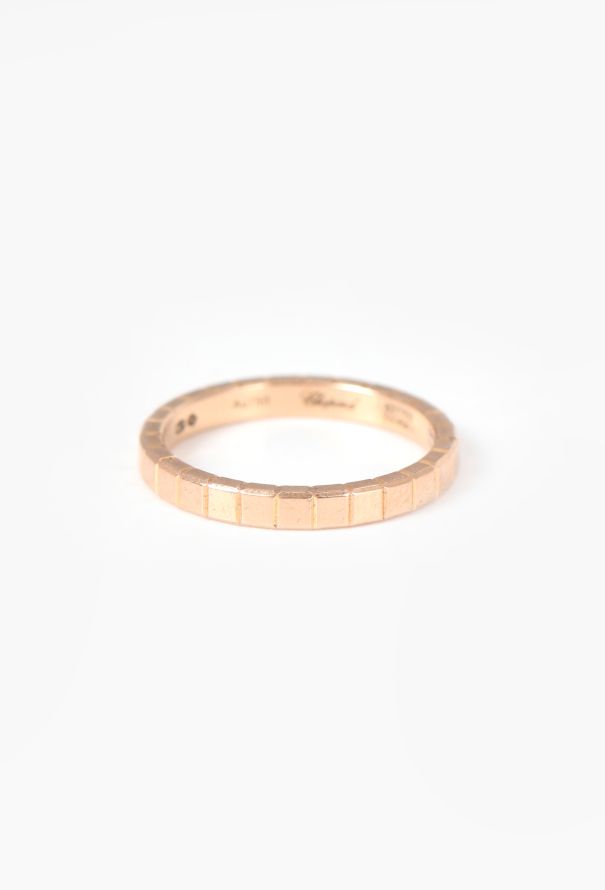 Chopard 18k Rose Gold Ice Cube Ring - 3 Chopard 18k Rose Gold Ice Cube Ring - 3