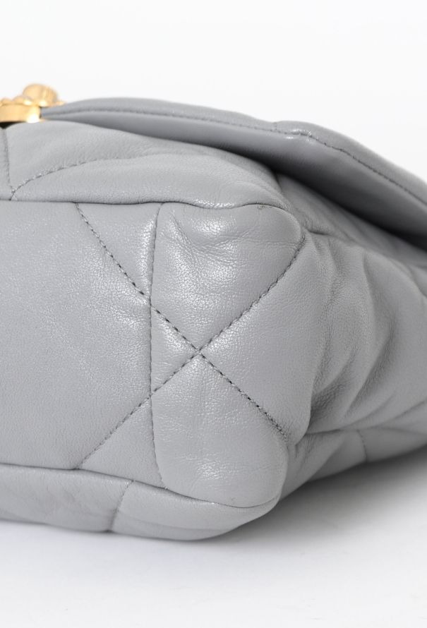 Chanel Grey 19 Medium Flap Bag - 7
