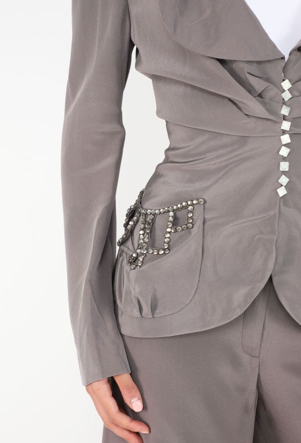 Chloé 1998 Cinched Silk 3-piece Ensemble - 2