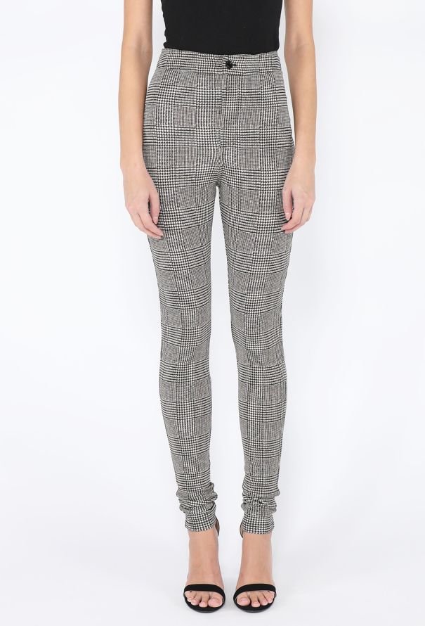 Saint Laurent S/S 2022 Herringbone Stretch Leggings - 3