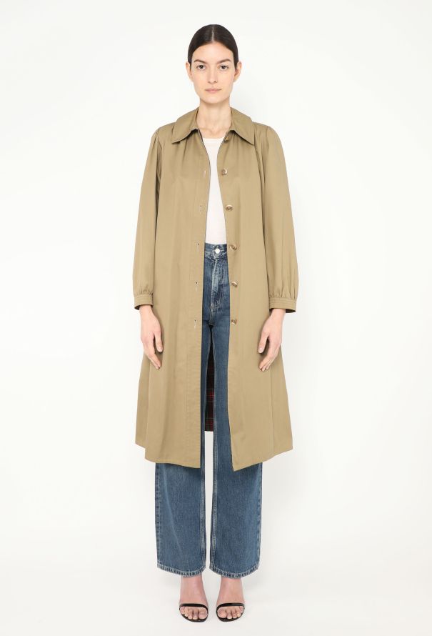 Saint Laurent '70s Gabardine Trench Coat - 1