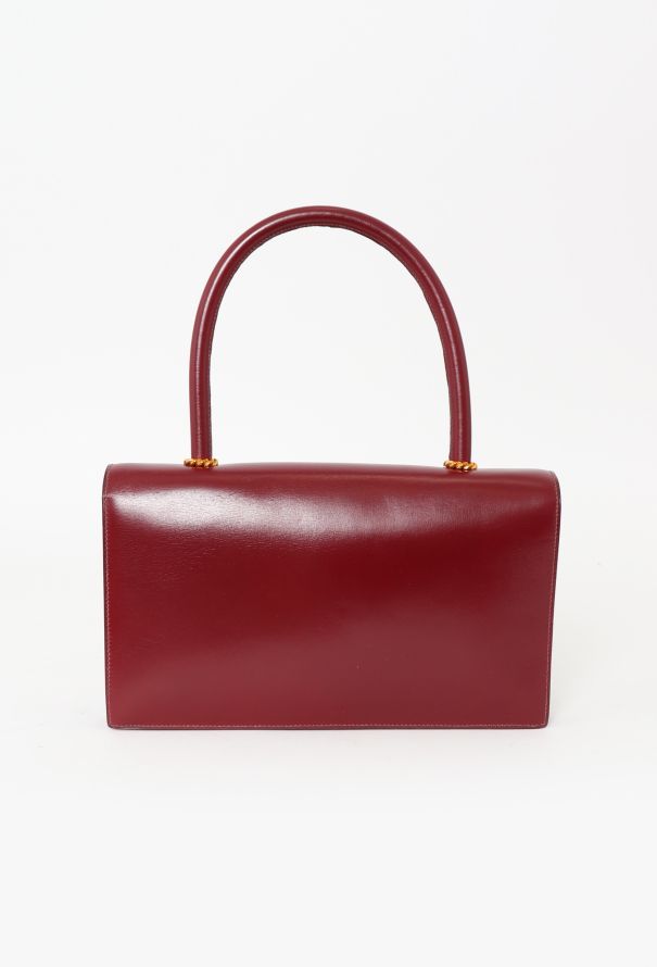 Hermès '70s Rouge H Box Escale Top Handle Bag - 3 Hermès '70s Rouge H Box Escale Top Handle Bag - 3