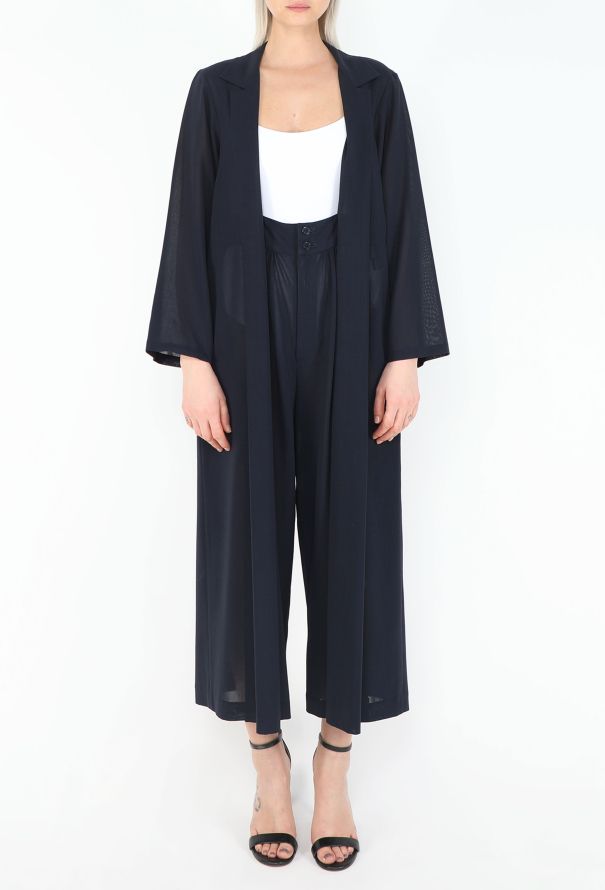 Yohji Yamamoto Late '80s Trompe l'Œil Silk Jumpsuit - 3