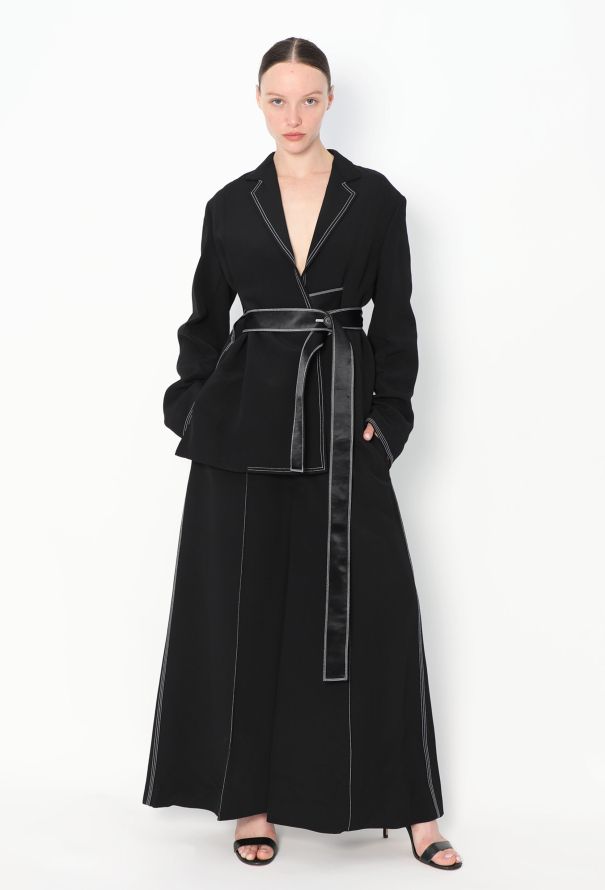 Céline Contrast Stitch Wrap Jumpsuit, S/S 2015 - 4