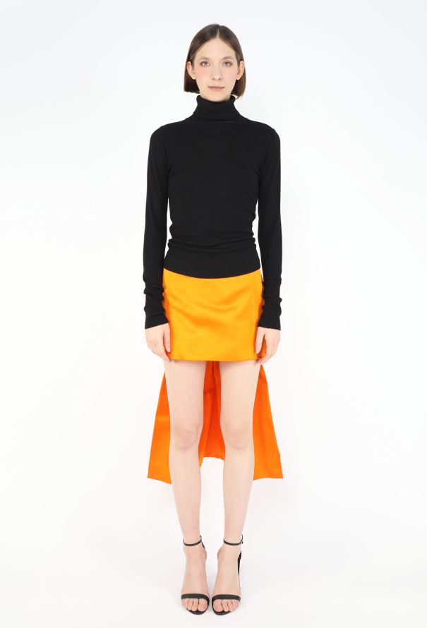 Prada S/S 2022 Silk Pleated Asymmetrical Skirt - 3