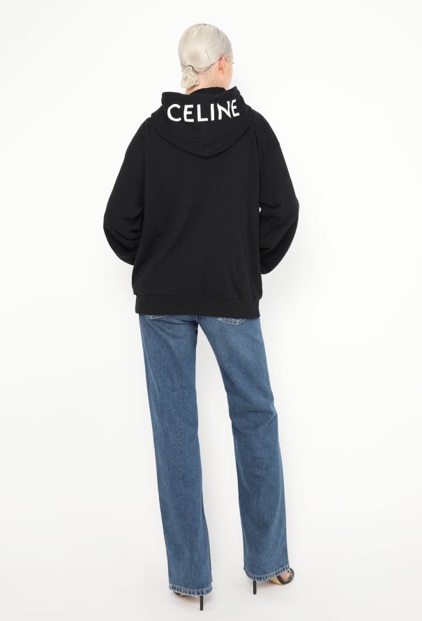 Céline 2021 Zip Logo Hoodie - 1