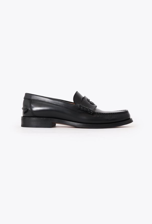 Gucci 2023 Emblem Calfskin Loafers - 1