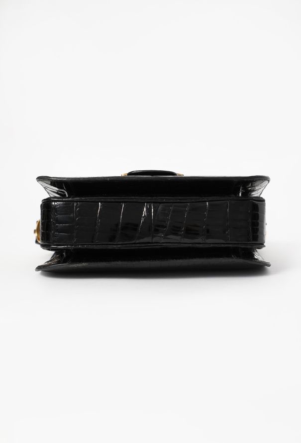 Céline Vintage Crocodile Calèche Bag - 6