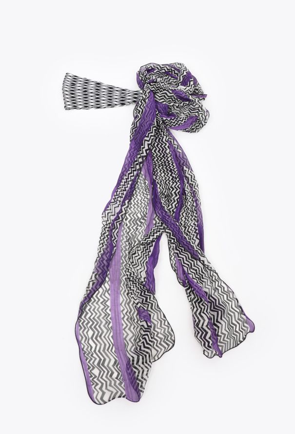 Missoni Geometric Silk Tie Headband - 6 Missoni Geometric Silk Tie Headband - 6