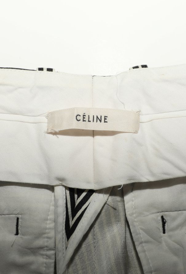 Céline Tapered Silk Pinstripe Trousers - 5 Céline Tapered Silk Pinstripe Trousers - 5