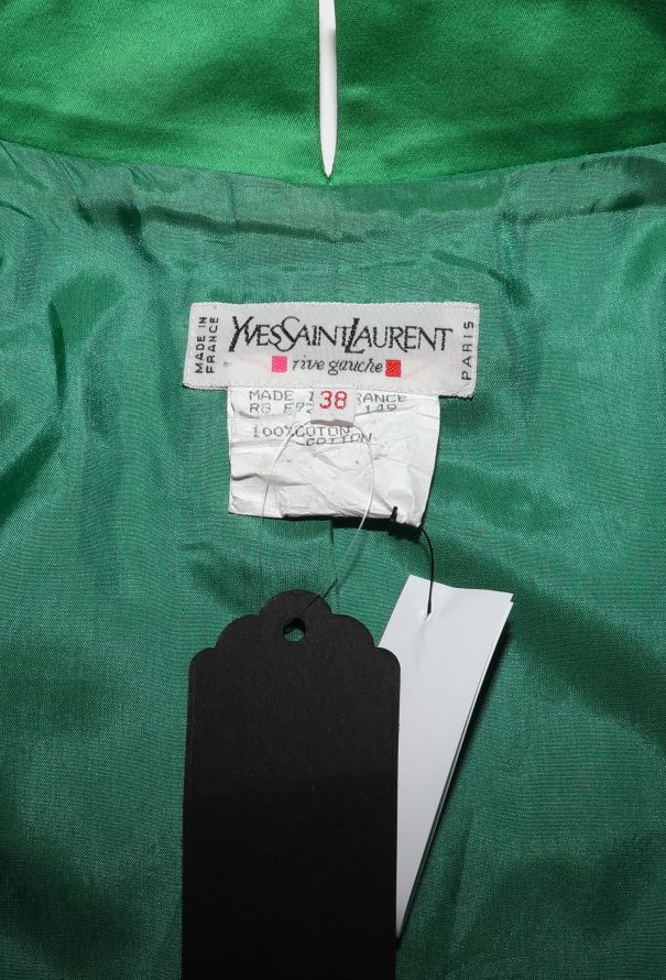 Saint Laurent 1992 Buttoned Satin Blazer - 5 Saint Laurent 1992 Buttoned Satin Blazer - 5