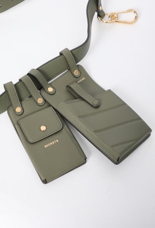 Fendi S/S 2019 Khaki Utility Belt - 5