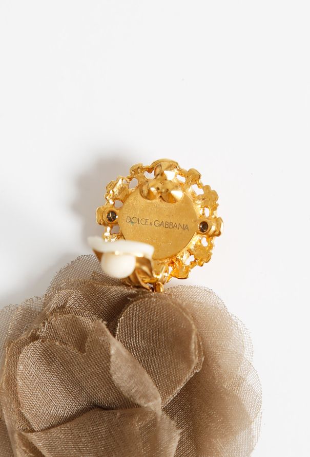 Dolce & Gabbana Filigree Tulle Clip Earrings - 5