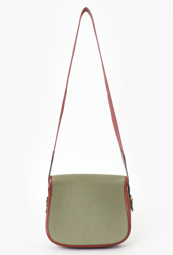 Hermès Khaki Canvas & Brown Courchevel Duffle Bag - 3 Hermès Khaki Canvas & Brown Courchevel Duffle Bag - 3