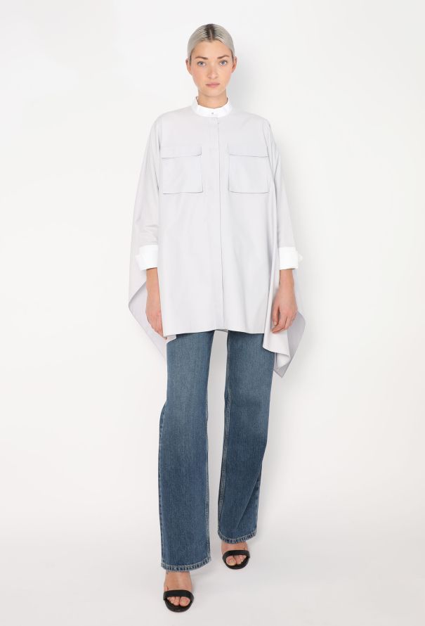 Alexander McQueen Resort 2014 Draped Cotton Tunic - 1