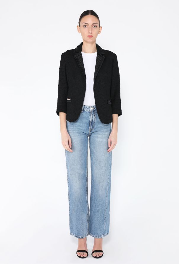 Prada Early 2000s Wool Tweed Blazer - 4