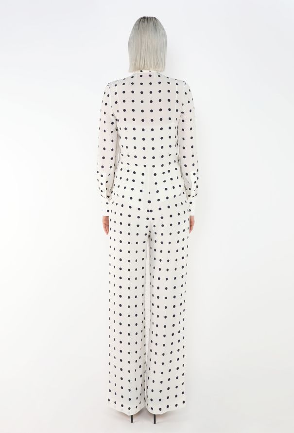 Valentino 2023 Polka Dot Lavallière Jumpsuit - 5