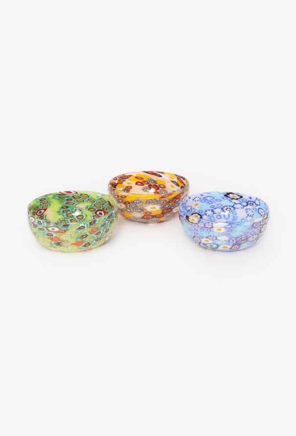 Vintage Objects & Decor Murano Millefiori Glass Bowl Set - 1
