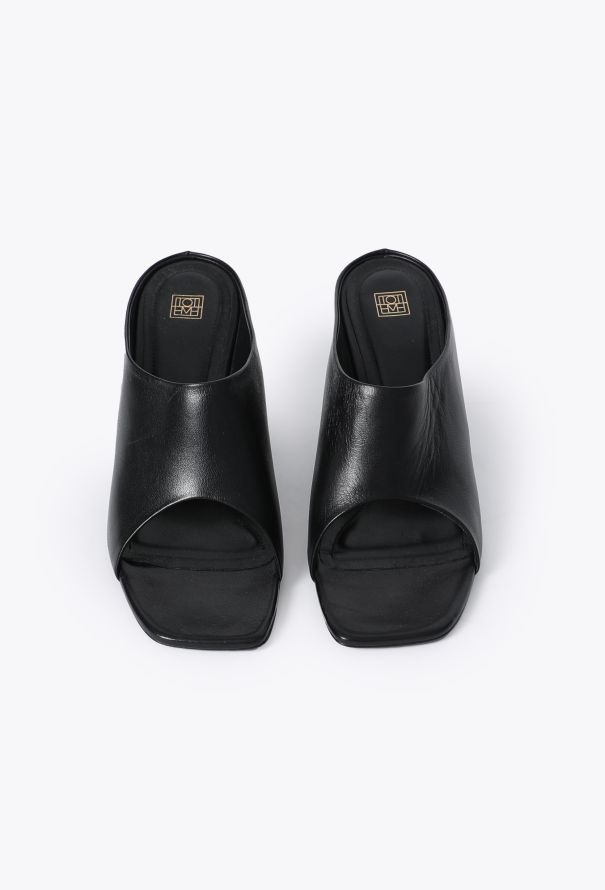 Toteme 2020 Open-Toe Leather Mules - 2