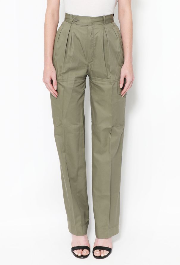 Saint Laurent '70s Khaki Cargo Pants - 2 Saint Laurent '70s Khaki Cargo Pants - 2