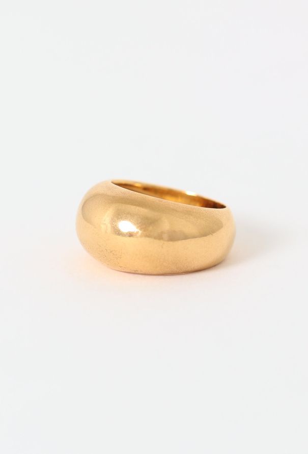 Vintage Fine Jewelry '80s Yellow Gold Dome Ring - 3