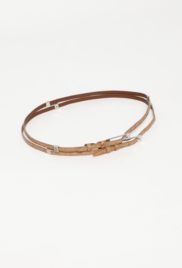 Balenciaga Alligator Layered Belt - 3 Balenciaga Alligator Layered Belt - 3