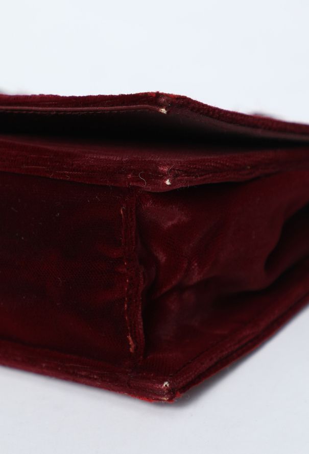 Saint Laurent Rare 1976 ‘Ballets Russes’ Silk Velour Clutch - 9