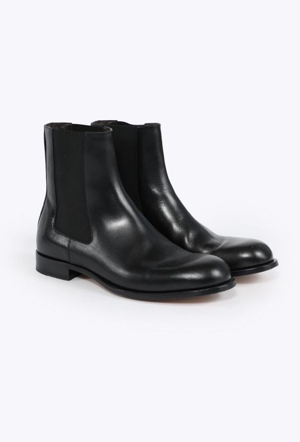 The Row 2024 Black Chelsea Boots - 4