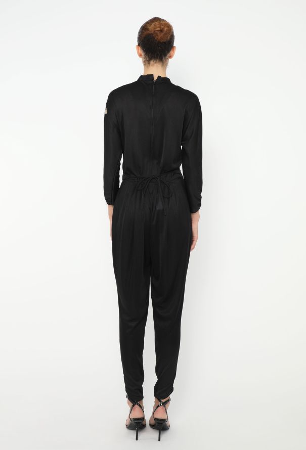 '80s Belted Mesh Snake Jumpsuit - 4