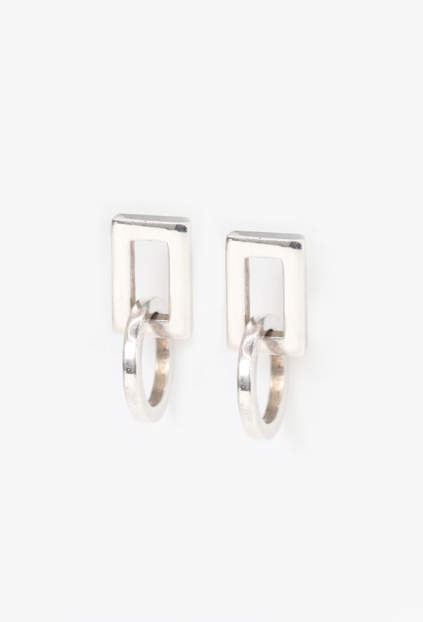 Gucci Square Round Silver 925 Earrings - 2