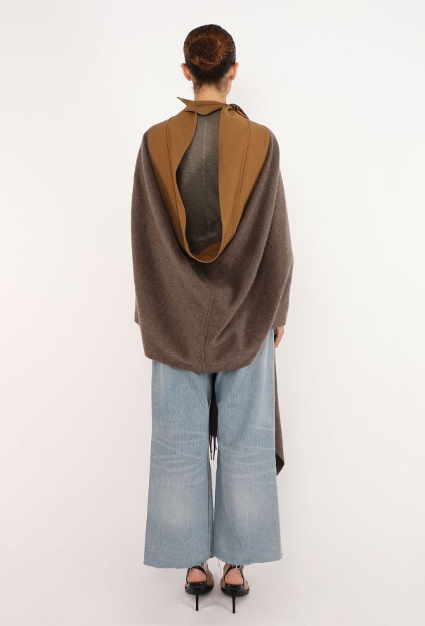 Jean Paul Gaultier Cashmere Fringe Shawl Cape, Early 2000s - 8