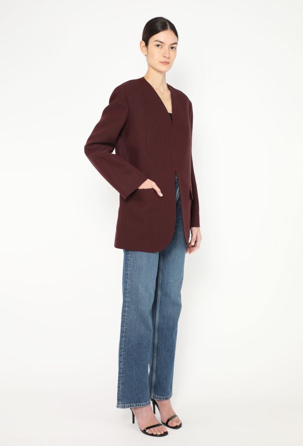 The Row F/W 2022 Fie Collarless Blazer - 5 The Row F/W 2022 Fie Collarless Blazer - 5