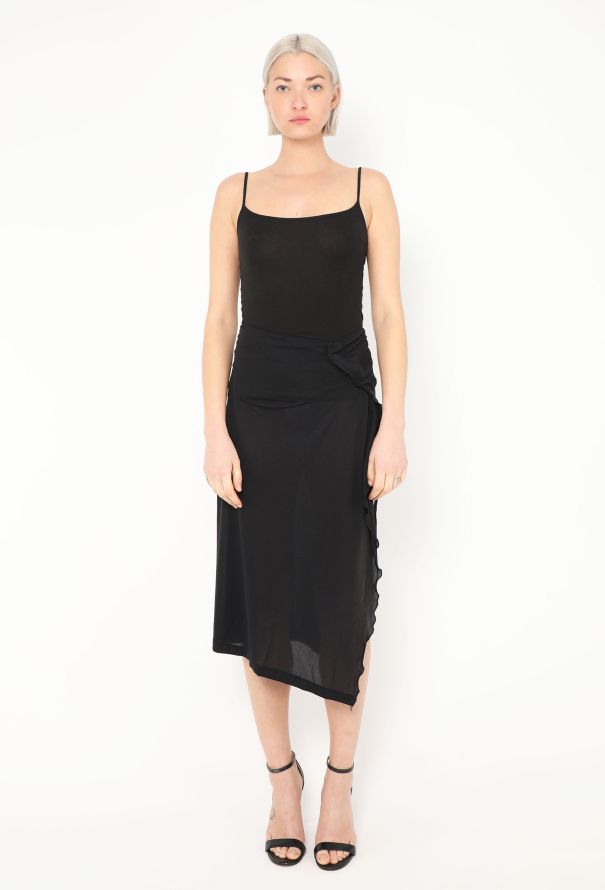 Yohji Yamamoto 1994 Jersey Wrap Slit Ensemble - 3 Yohji Yamamoto 1994 Jersey Wrap Slit Ensemble - 3
